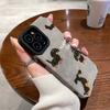 Cute Happy Dog Silicone Leather Phone Case For iPhone 14 12 11 13 15 Pro Max Mini SE 7 8 Plus X XS XR Soft Shockproof Cover