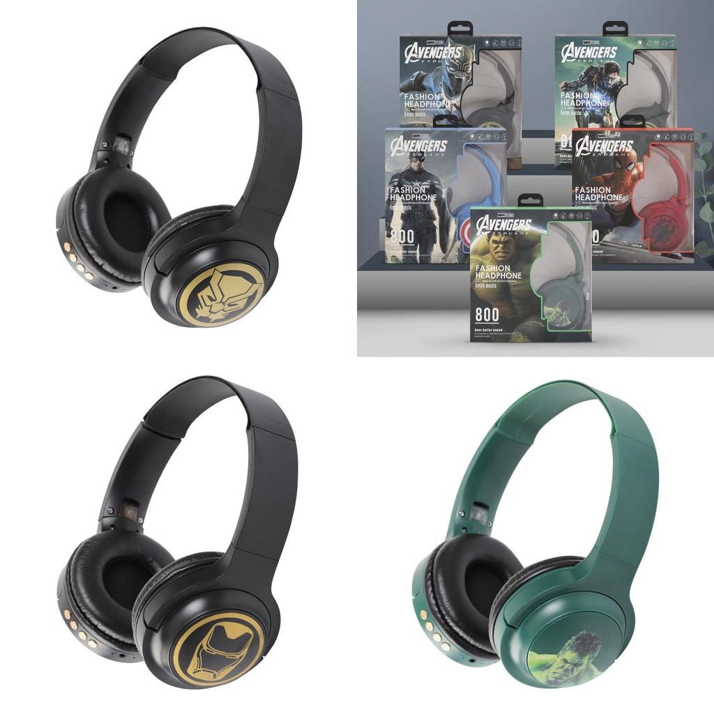 Marvel Iron Man Spiderman Captain Wireless Headphones- Five Unique Designs For Music And Calls
