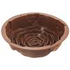 Forma do pieczenia babki ciasta silikonowa brązowa róża 25cm SILLINIE ORION 151790