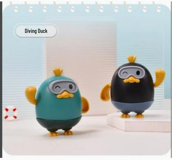 Wind-Up Cartoon Frog Baby Bath Toy