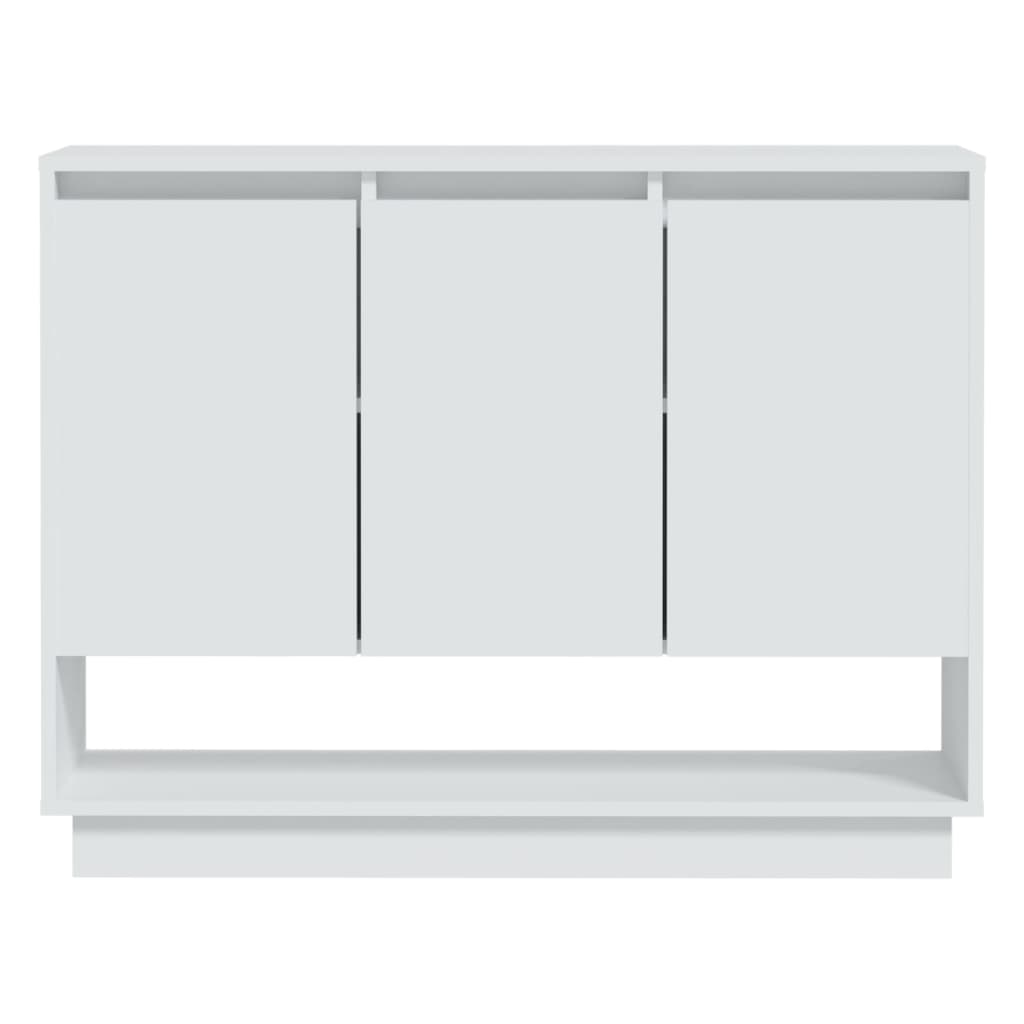 Sideboard White 97 X 31 X 75 Cm Engineered Wood