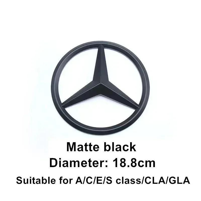 

Car Sticker New 2025 For Mercedes Benz 1Pcs ABS Car Front Grille Badge Decal Cover Emblem for Mercedes Benz W204 W205 W210 W211