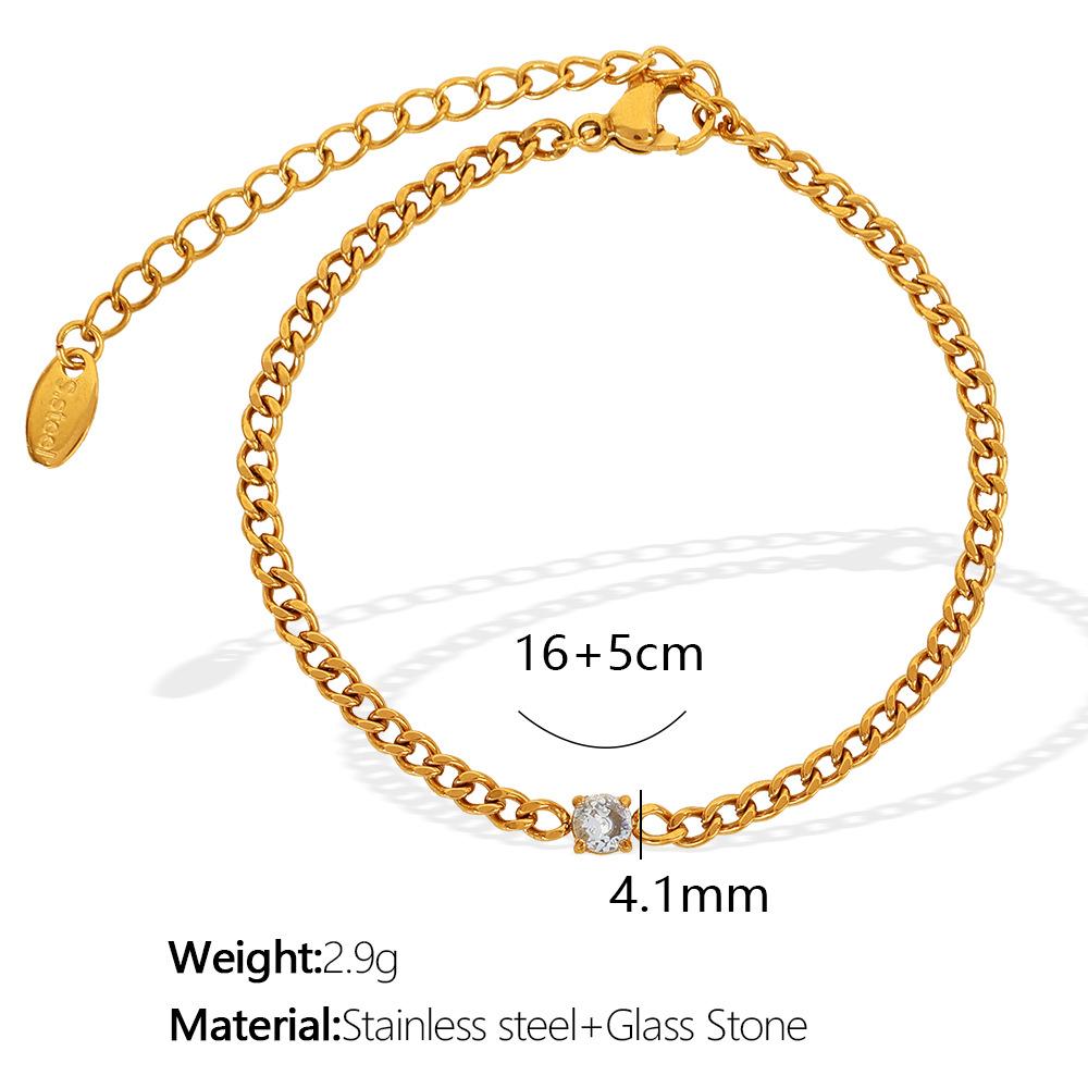 Fashion Retro Simple Temperament Personalized Jewelry Titanium Steel Bracelet Female Elegant Retro