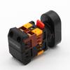 APBB22N 220V AC LED Yellow Light ON/OFF START STOP Momentary Push Button Switch 22mm 1 NO NC