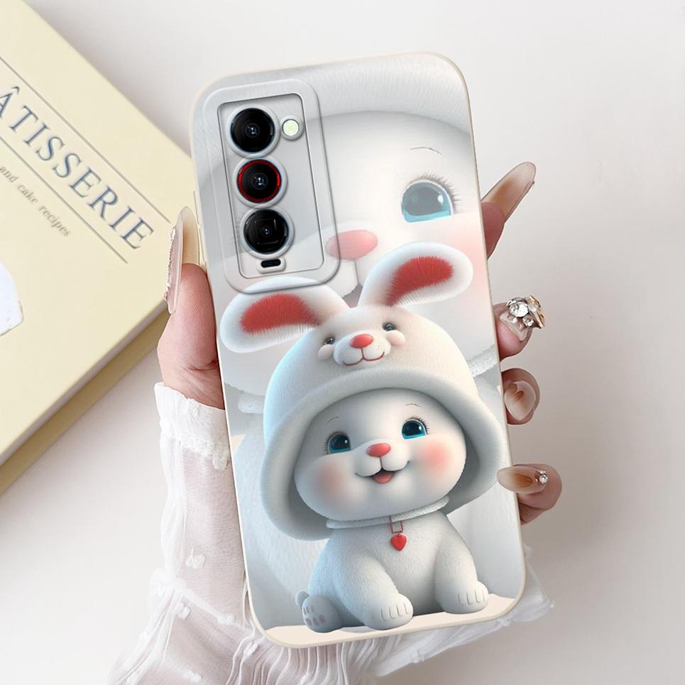 For Tecno Camon 18 18i 18t 18 Premier Case Camon 18 P Phone Cases Lovely Cartoon Luxury Flower Painting Cover Soft Silicone Etui