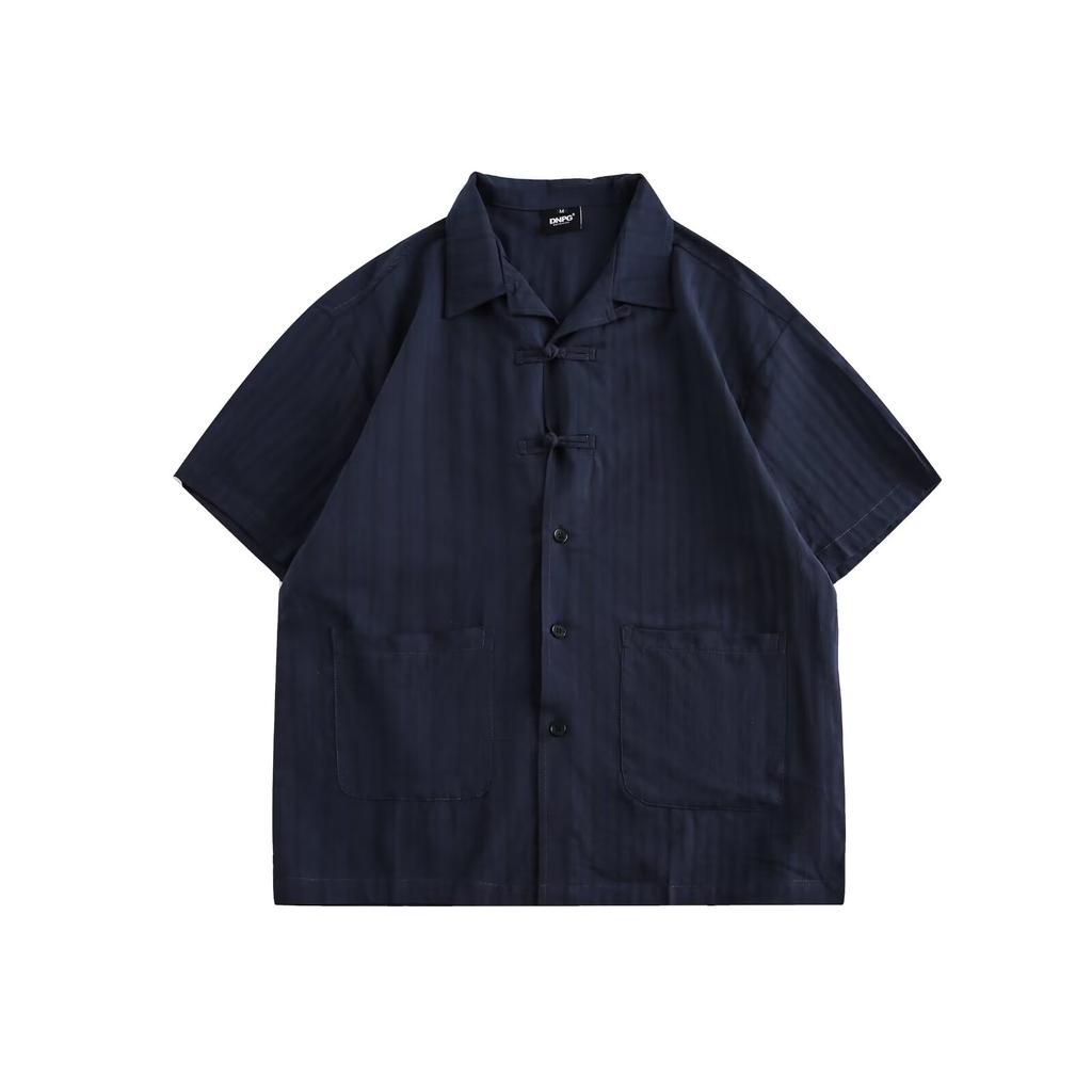 Sommerkleidung Herren Retro Lässiges Hemd Studenten Locker Nischendesign Lustiges Neues Herren-Top für Outdoor-Bekleidung