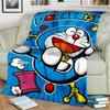 3D Printing D-Doraemon Anime Cartoon Blanket,Soft Throw Blanket for Home Bedroom Bed Sofa Picnic Travel Office Cover Blanket Kid