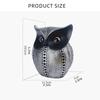 Dots Owl Statue Decorative Figurine Ornament for Home Office Resins Crafts Animal Sculpture for Book Shelf and TV Stand