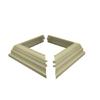 Split Type Fence Post Skirt Porch Two Piece Base Trim Rings For Easy Cleaning And Long Lasting Performances Enduring