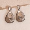 Metallic Hollow Water Drop Pattern Earrings Simple and High-end Unique Earrings