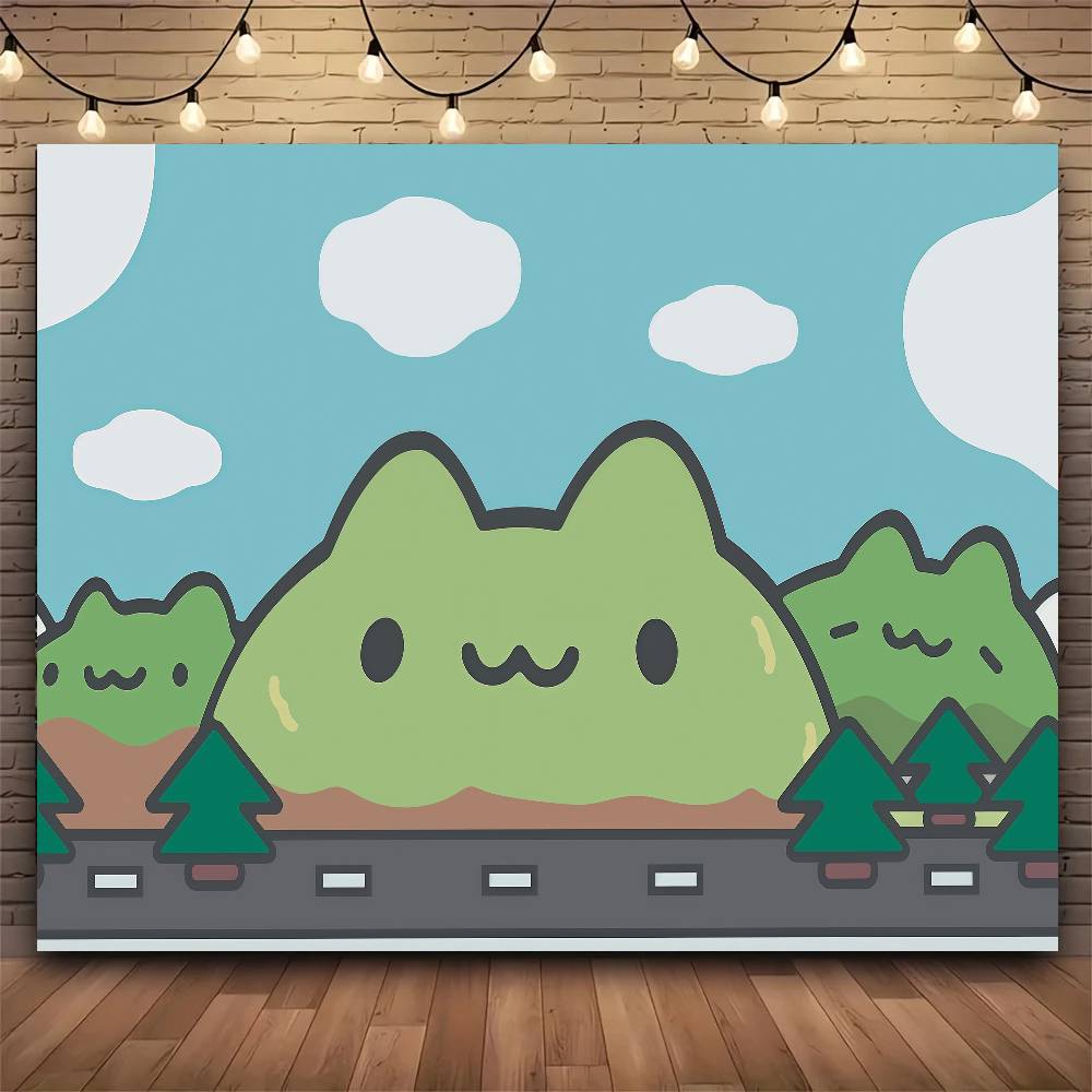 

Cute Cartoon BBugcat Capoo Tapestry Print Large Tapestry Wall Hanging Wall Tapestry Decor Living Room Bedroom Home 74x94cm(29x37in)