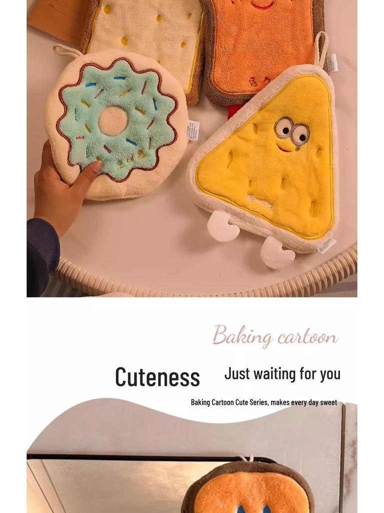 Pengyi Cartoon Hand Towel: Absorbent, Cute, Multi-Size Square Handkerchief
