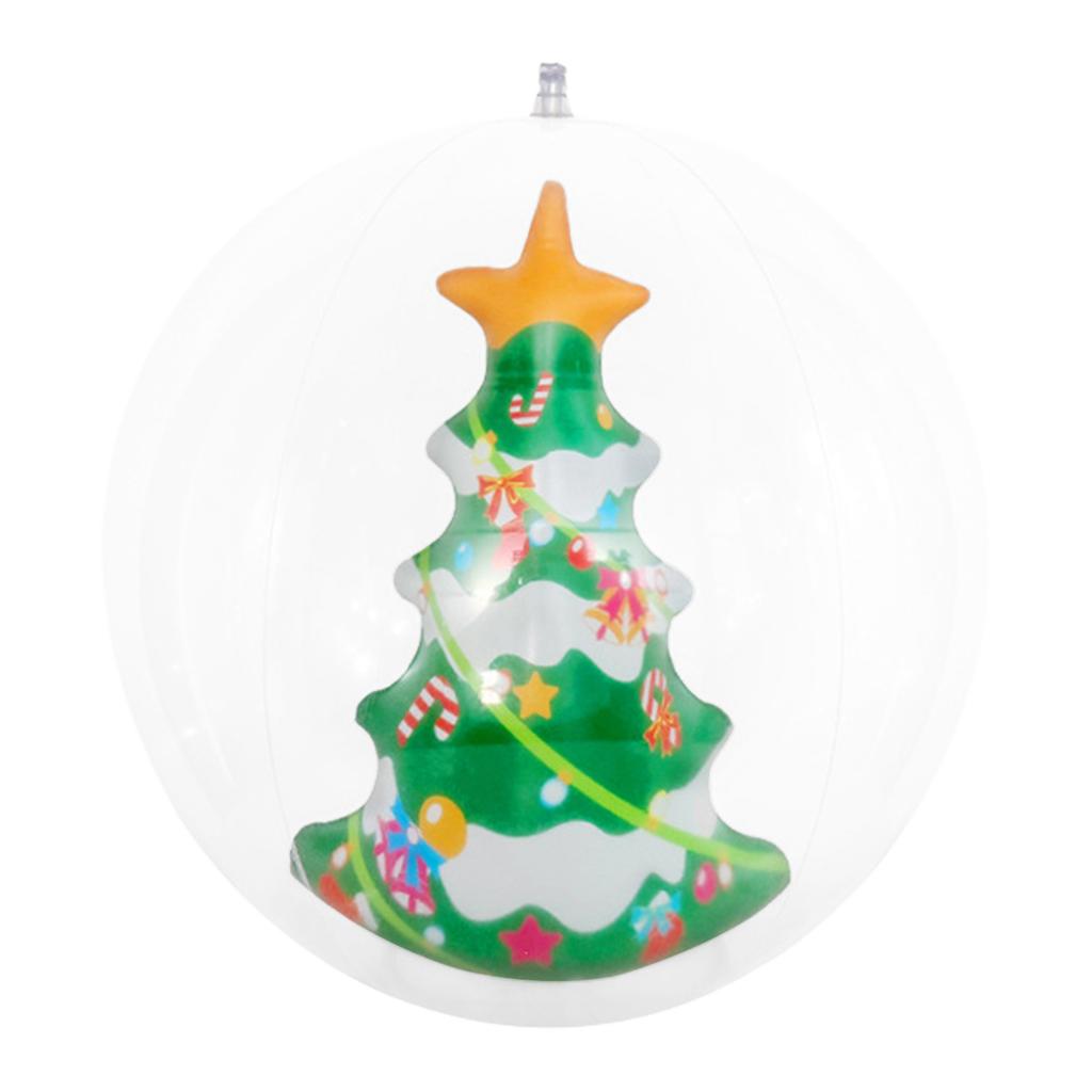 Inflatable Christmas Balls Waterproof Large Xmas Decotative Ball Wear Resist Flocking Decoration Ball for Front Doors Decorated