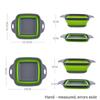 Silicone Folding Drainer Basket Portable Kitchen Strainer Fruit Vegetable Washing Folding Drainer Kitchenware Drain Device