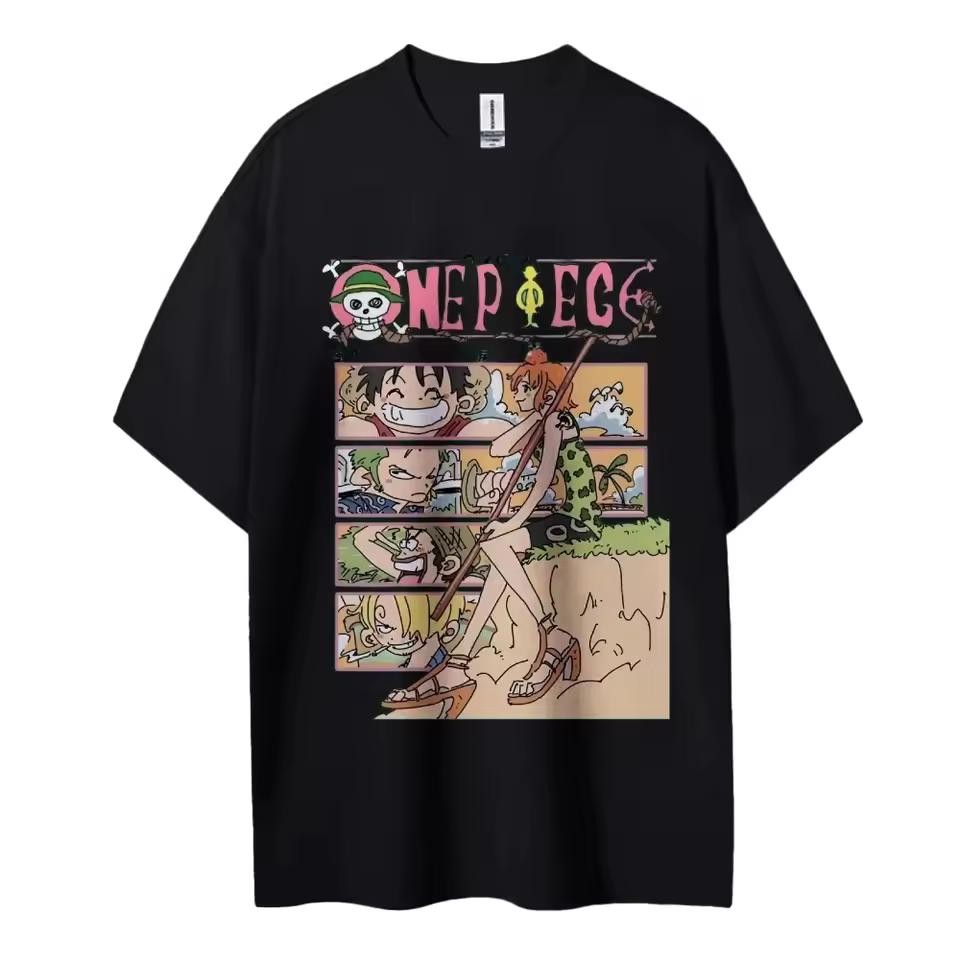 2026 New Summer ONE PIECE Unisex Crewneck Anime T-Shirt Comfortable Sports and Casual Men's and Women's Top Popular T-shirt