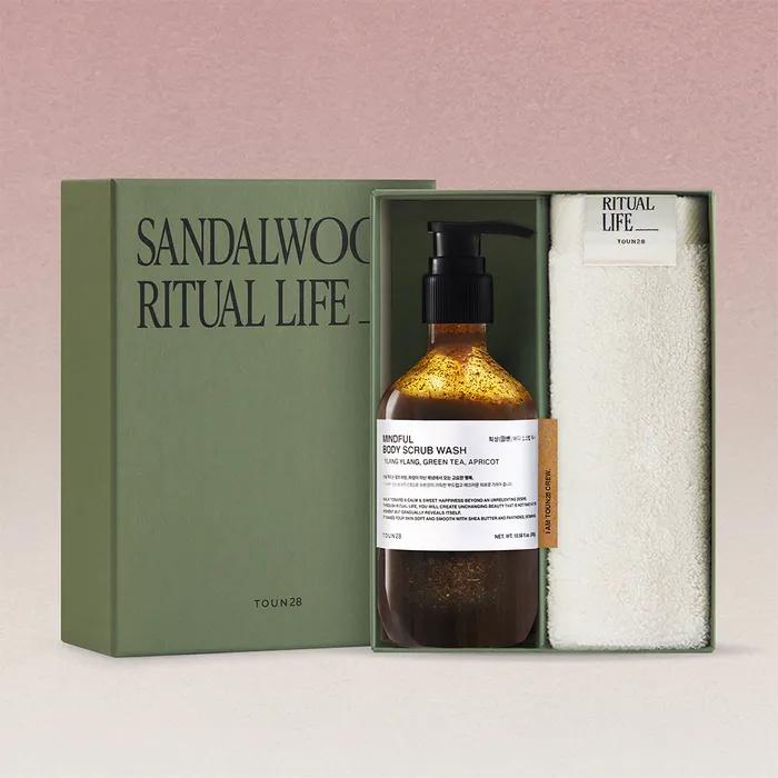 

[ПОДАРОЧНЫЙ НАБОР] Набор для мытья и скрабирования тела (Скраб для тела 300 г + Полотенце/Выберите 1 из 2 типов) Imagination Body Scrub Wash 300g + Shower Towel