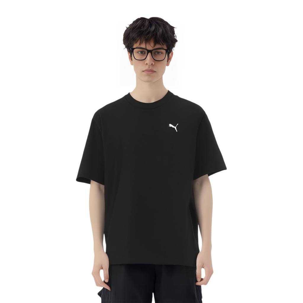 Puma T-shirt Casual Manica Corta con Logo Hc Rilassato Unisex Nera 634162-01