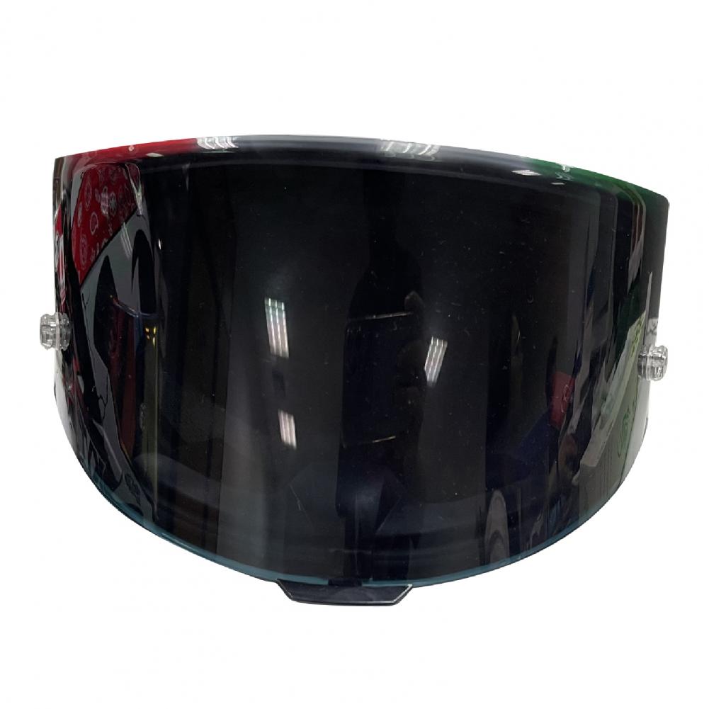 

Шолом Visor Non Glare Анти-ультрафіолет PC Регульований мотоциклетний шолом Faceshield для KYT TT чорний