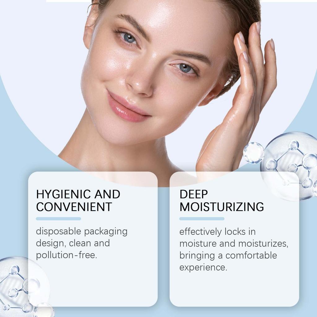 Hyaluronic Moisturizing Fluid Hydrates, Soothes, Relieves Redness, Deeply Nourishes The Skin.1.2ML*5