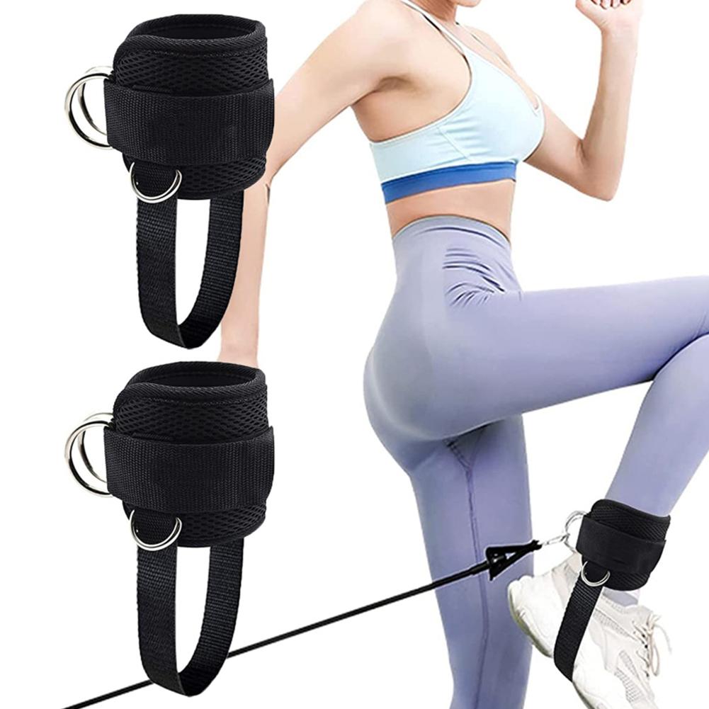1 Pair Ankle Straps Dumbbells Weights Cable Machines Foot Dumbbell Attachment Tibialis Trainer Leg Extensions For Women Men