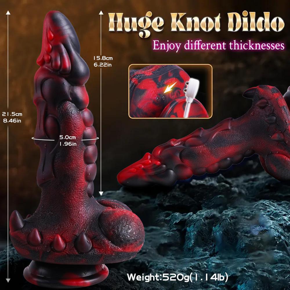 Silicone Electric Special-shaped Penis Vibrator Heated  Swinging  and Inserted Female Masturbator  Female Orgasmic Sex Toy