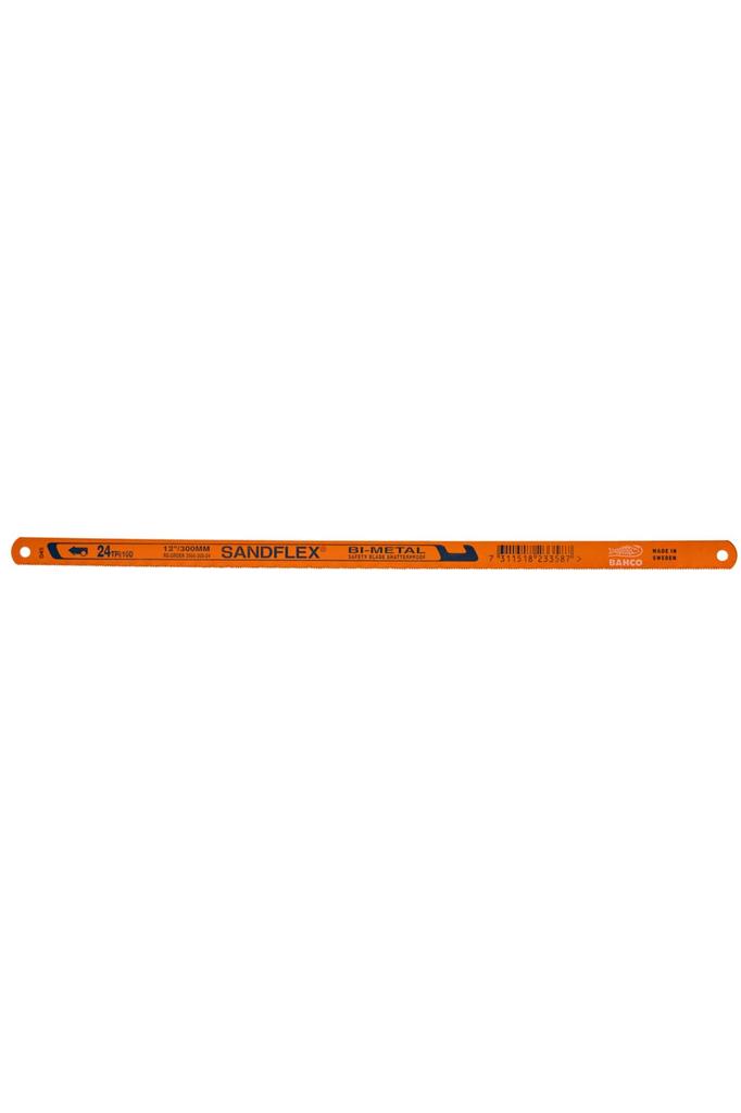 BAHCO Hand Hacksaw Blade Replacement 250mm X 24 Pack of Blades, Bimetal, Teeth, 100, 3906-250-24-100