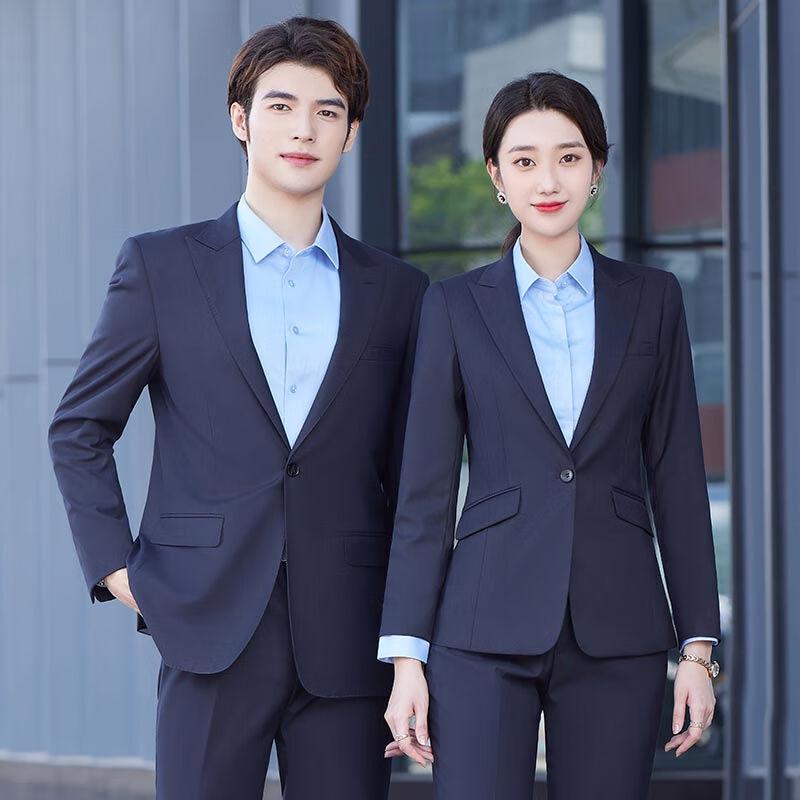 Мужской однобортный деловой костюм Troyman L/48