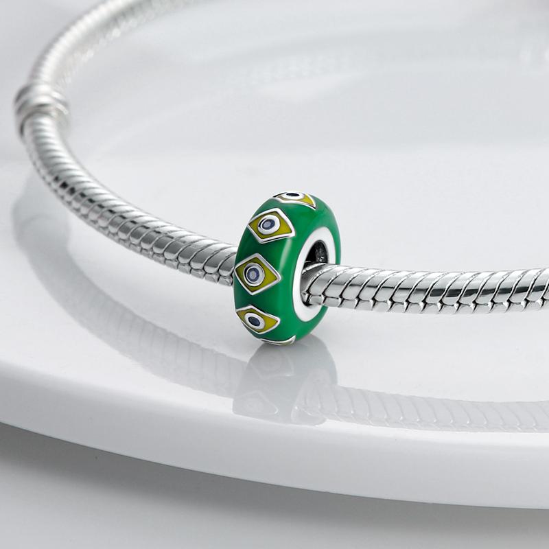 925 Sterling Silver Green Series Cactus Avocado Clover Pendant Diy Charm Beads Fit Original Bracelet Women Jewelry Gift