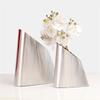Luxury Cone-shaped Design Stainless Steel Vase, Living Room Flower Arrangement, Desktop Decoration, Home Decor Accessories