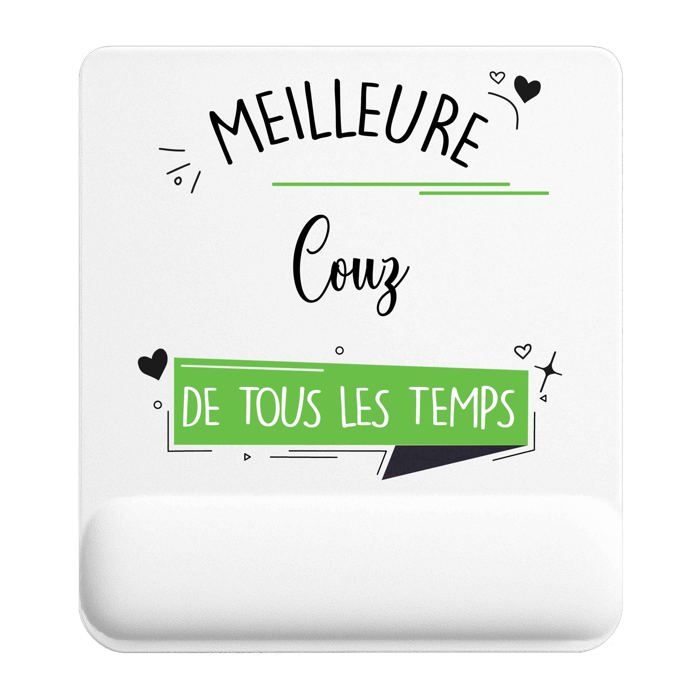 Tapis de souris - PLANETEE - Couz Meilleure - 22x18 cm - 3 mm - Surface antidérapante