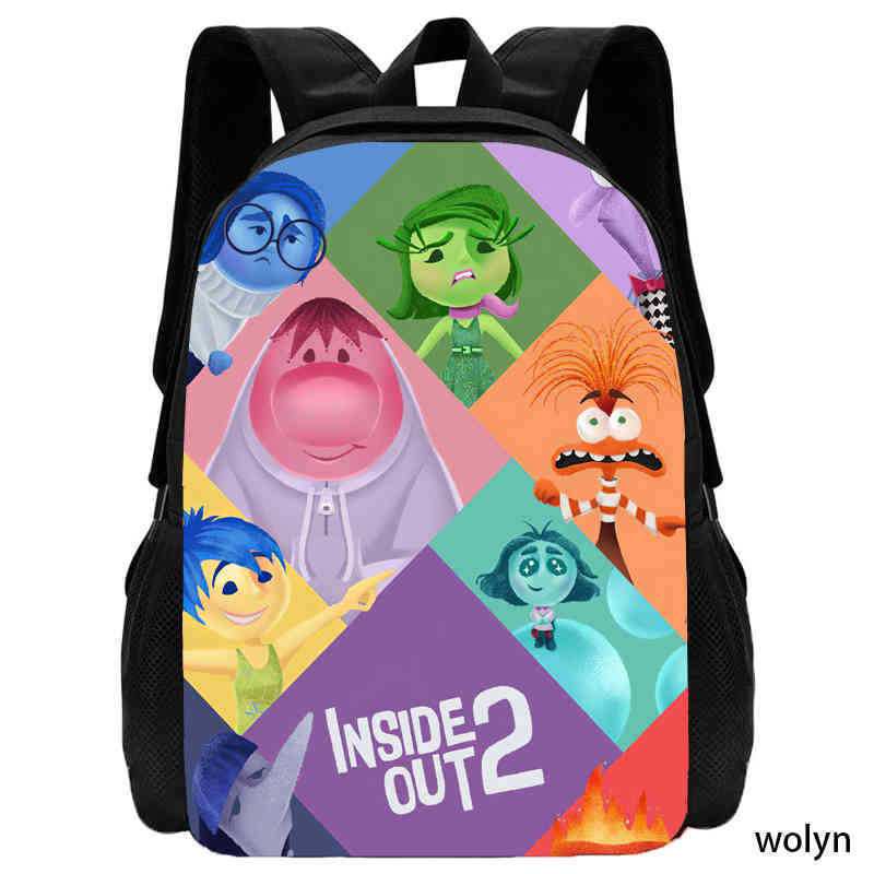 Inside Out 2 Anime Backpack For School And Travel With Storage Compartments