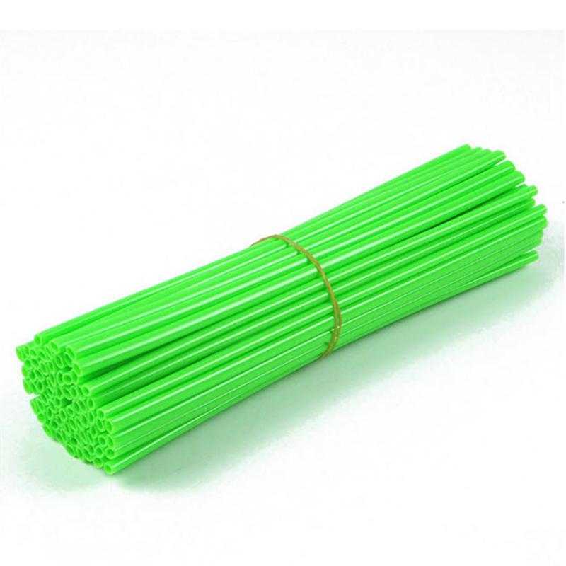 LMoDri 72pcs Bike Wheel Spoke Protector Colorful Motocross Rims Skins Covers Off Road Bike Guard Wraps Kit Motorcycle Bike