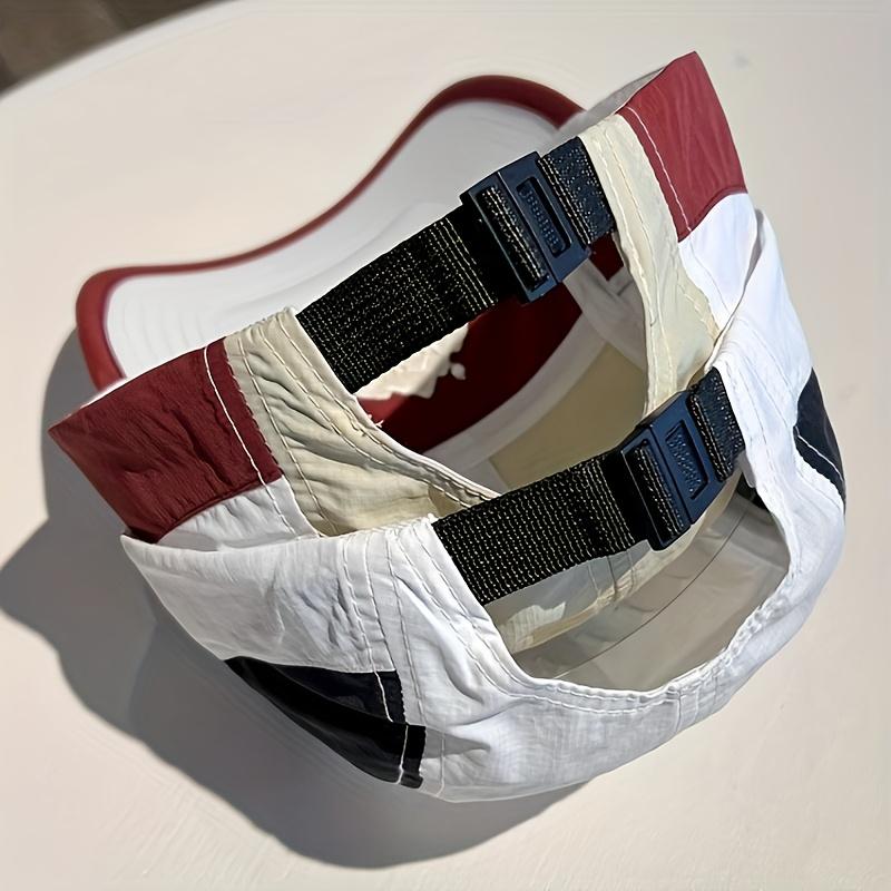 Summer Quick-dry 5-panel Baseball Cap - Korean Color-block Breathable Thin Sunshade Hat, for Men Women Outdoor Activities