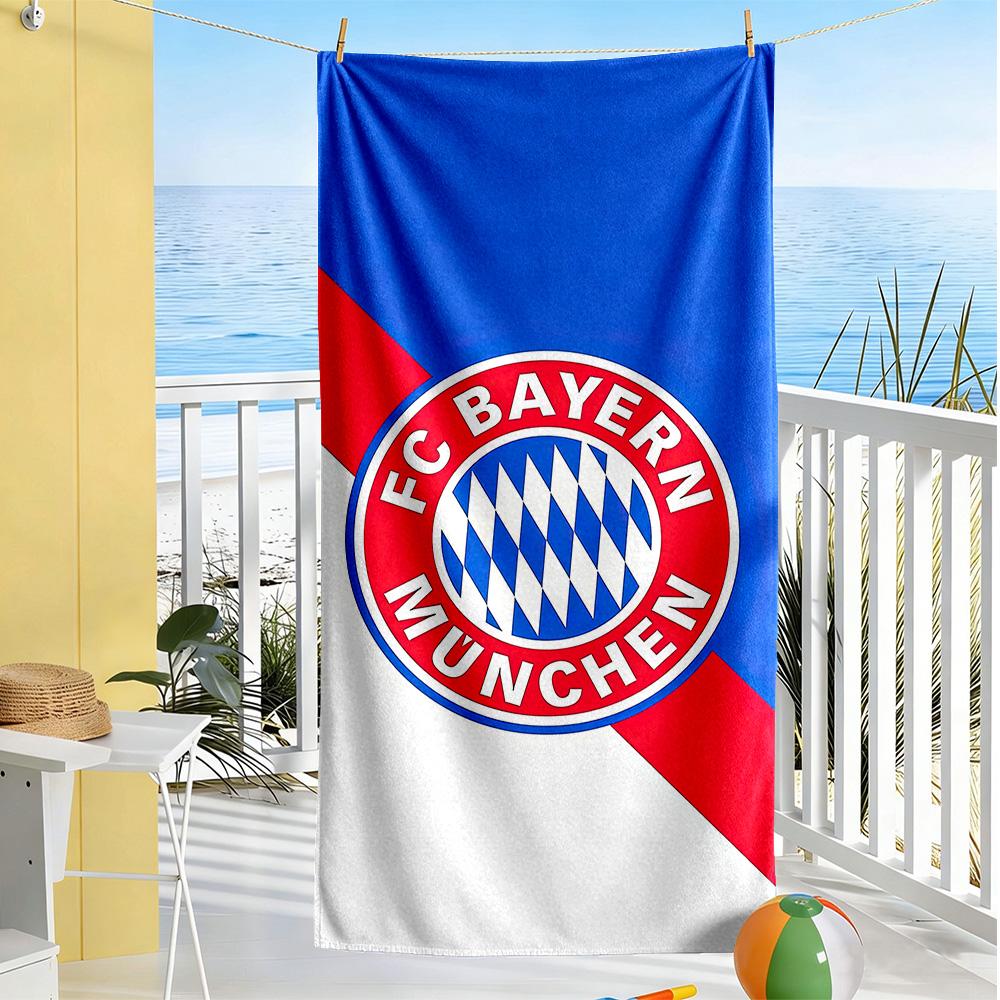 Bayern Munich Beach Towel Super Soft & Absorbent Comfortable Lightweight Perfect for Traveling Yoga Camping and Swimming
