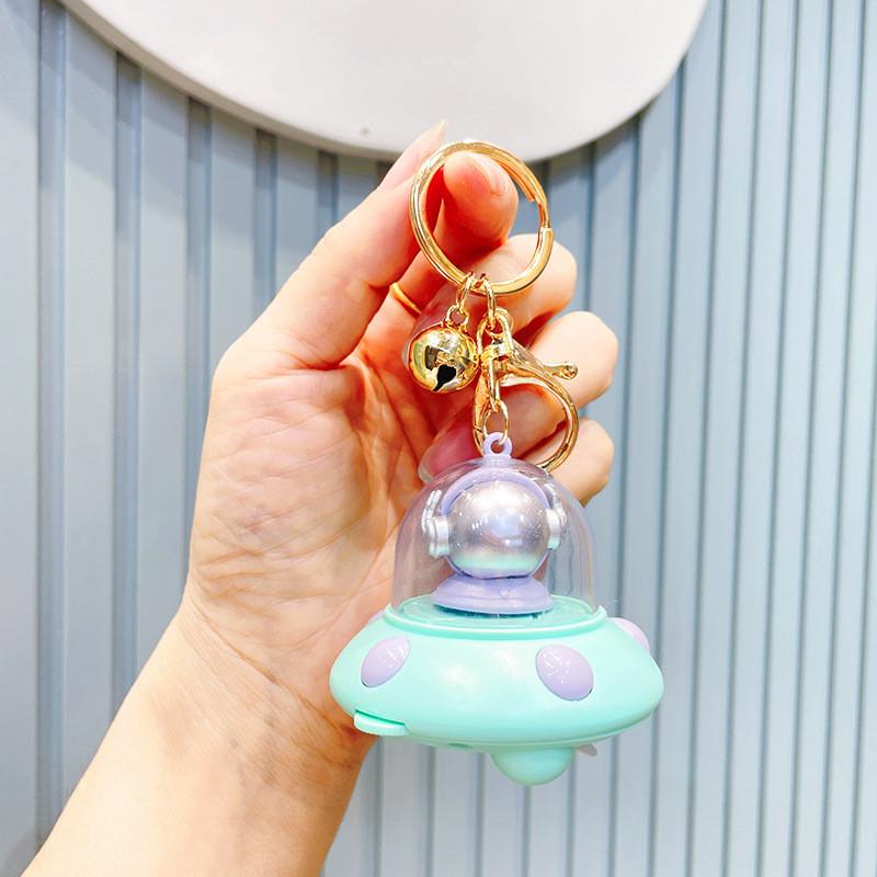 Light Trendy Astronaut Projection Polychrome Plastic Key Ornament Gifts Birthday