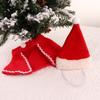 Winter Xmas Pet  Clothing Cute Cloak Hat Red Scarf Hat Puppy Warm Pet Clothes Christmas Clothes Pet Cosplay Costume Pet Costume