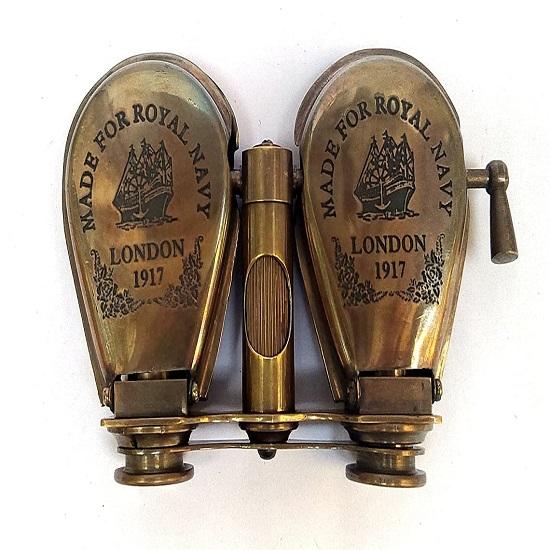 Vintage Antik 1917 Messing Reisen Teleskop Fernglas, Vintage Artikel, nautischen Messing