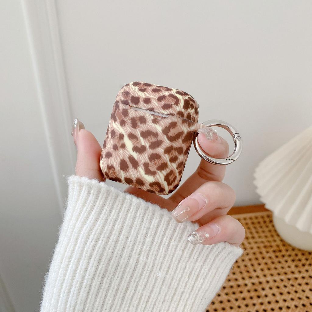 Leopard print earphone case for AirPods 1 generation protective cover silicone soft case Apple 1/1 generation earphones