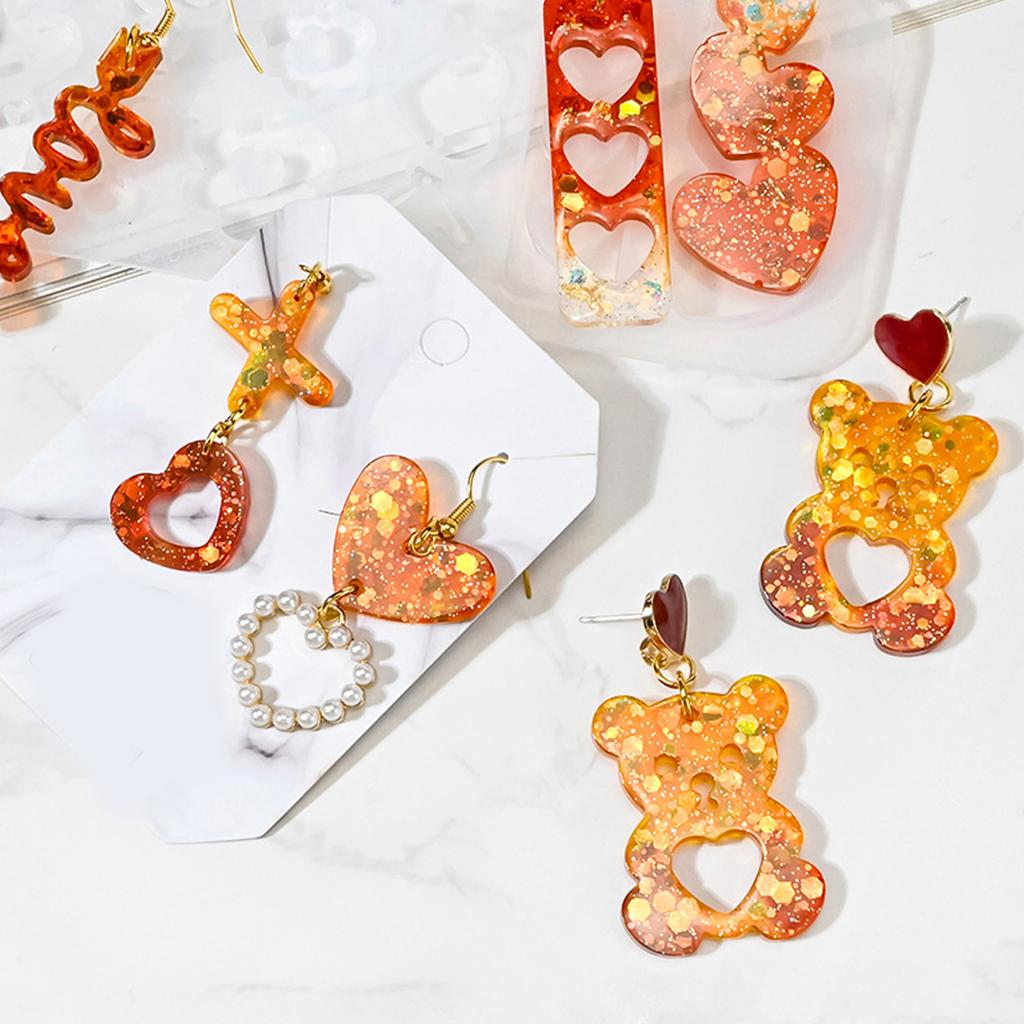 Multipurpose Cherrys Shaped Earring Mould Flexible Sturdy Silicone Accessory for Easy Release and Diverses Sizes