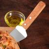 1 Stück Edelstahl-Kuchenschaufel, Messer, Kuchen, Pizza, Käseheber, Kuchenteiler, Messer, Kuchenspatel mit Holzgriff, Backwerkzeuge