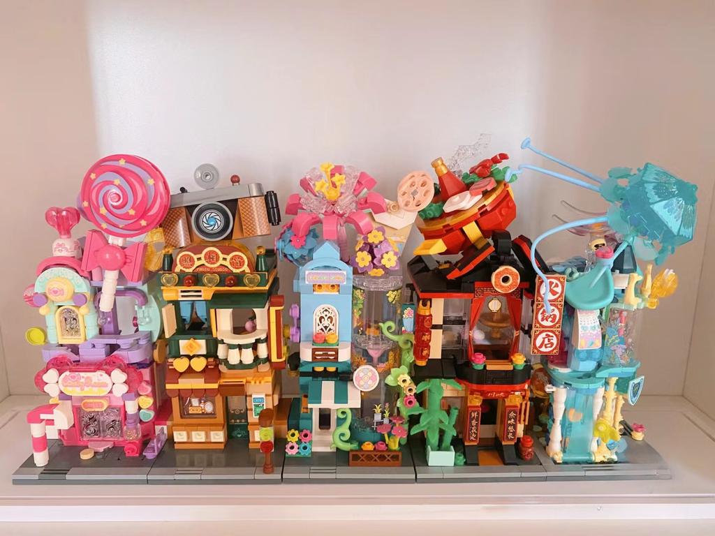 Keeppley Klocki Zabawki Budowlane Puzzle DIY Kącik Miasta Wystrój Domu Prezent K28012 K28013 K28014 K28015 K28016