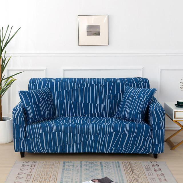 Spandex Sofa Covers For Living Room Printing Elastic Couch Cover Slipcovers Armchair Furniture Protector 1 /2 /3 /4 -Seater