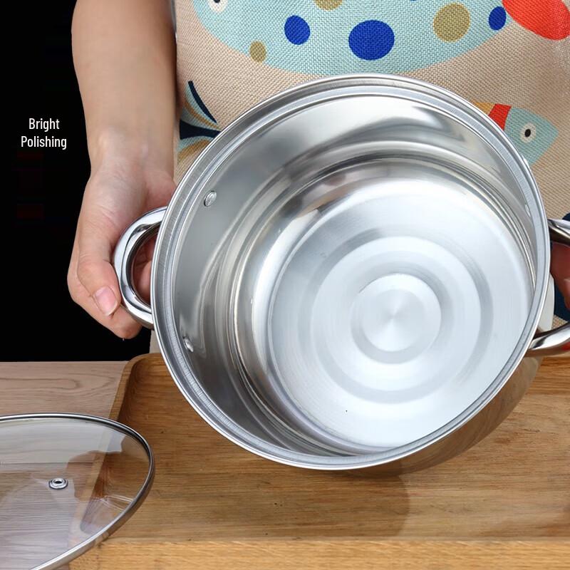 Saintbid 22cm Stainless Steel Soup Pot