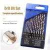 13-Piece High-Speed Steel Titanium Coated Stainless Steel Drill Bit Set