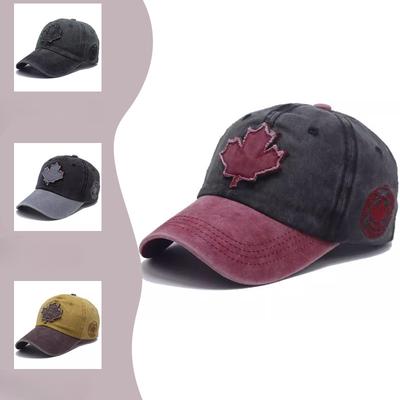 Fashion New Canadian Patch Maple Leaf Pattern Baseball Cap for Men and Women Washing and Versatile Baseball Cap