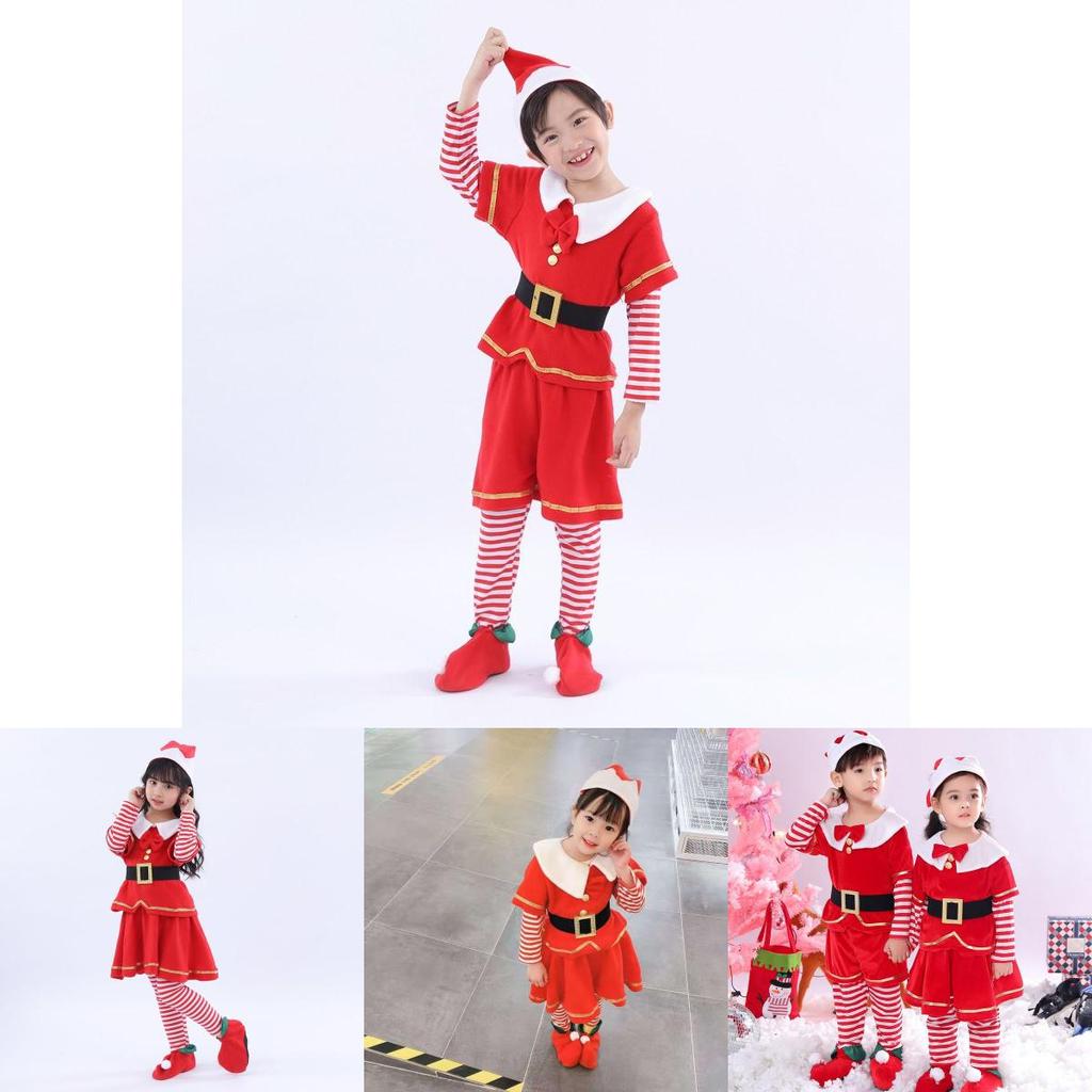 Soft Comfort Polyester Christmas Cosplay Costume For Toddler Boys Girls