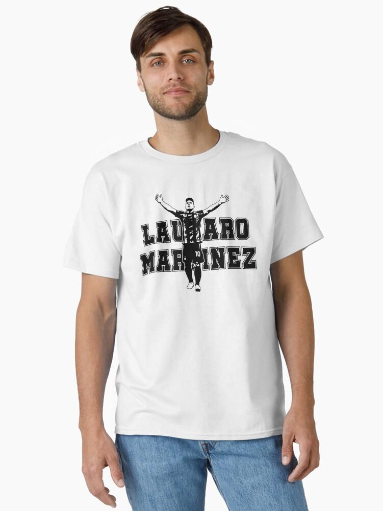 Classic Sport Graphic Cotton Tshirt Inspired By Lautaro Martinez for Unisex WoUnisex Soccer Fan Gift