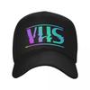 Retro VHS Logo Colorful Vaporwave Gradient Baseball Cap fishing hat fashionable Women's Beach Men's