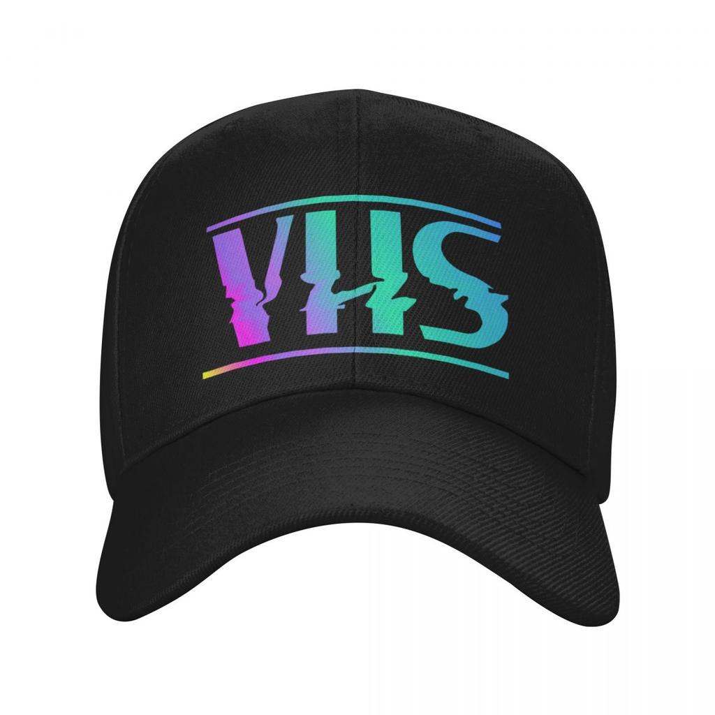 Retro VHS Logo Colorful Vaporwave Gradient Baseball Cap fishing hat fashionable Women's Beach Men's