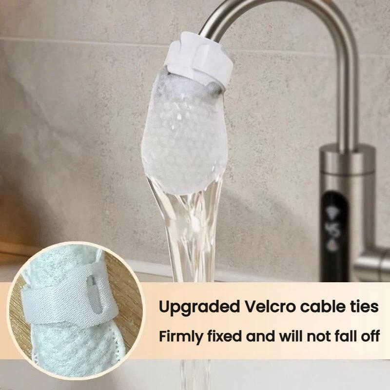 50PCS Faucet Filter Cotton Safe Tap Water Pre-Filter Pads Anti-Splashing for Daily Washing Kitchen Bathroom Use